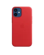 Etui i futerały do telefonów - Etui do iPhone 12 mini Apple Leather Case z MagSafe - czerwone - miniaturka - grafika 1