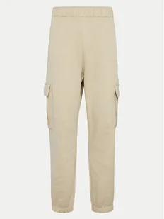 Champion Spodnie dresowe 117554 Beżowy Loose Fit - Spodnie sportowe damskie - miniaturka - grafika 1