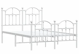 Białe metalowe łóżko industrialne 120x200 cm R2-H80 - Łóżka Białe metalowe łóżko industrialne 120x200 cm R2-H80 - Łóżka - miniaturka - grafika 1