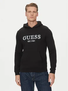 Guess Bluza M5GQ36 KCN01 Czarny Regular Fit - Bluzy męskie - miniaturka - grafika 1