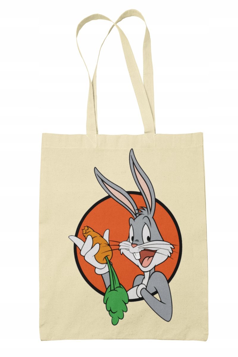 Torba Shopper-materiał-na ramie-prezen-Królik bugs