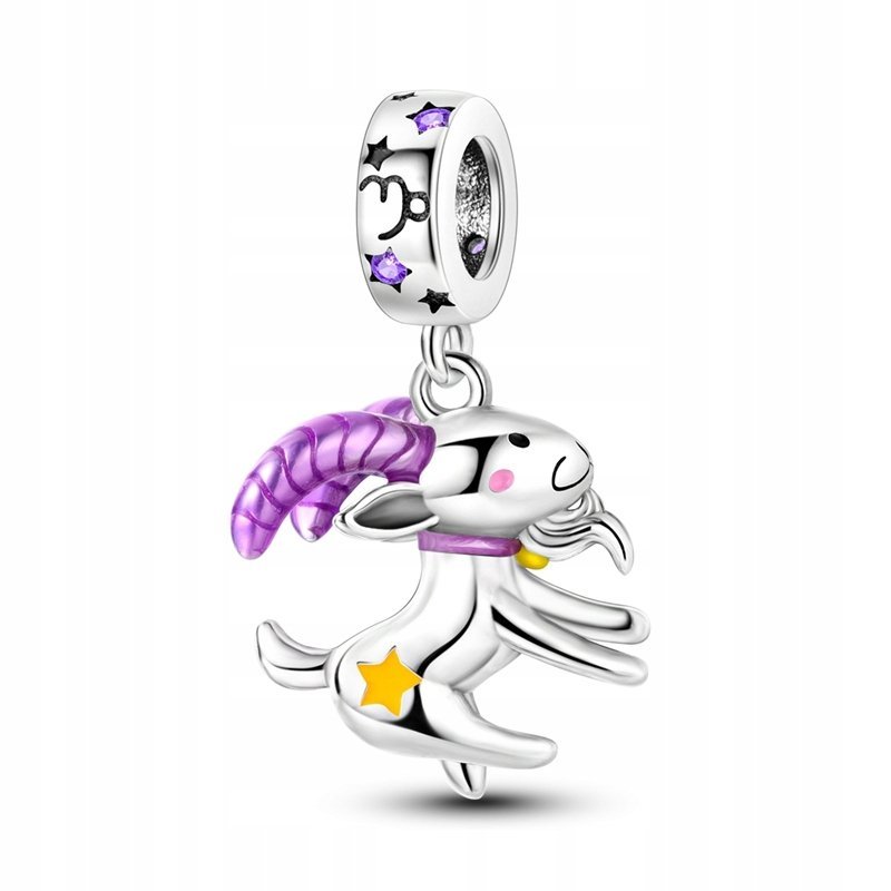 CHARMS ZAWIESZKA SREBRNA ZNAK ZODIAKU KOZIOROŻEC CHARMSY BEADS ORYGINALNY