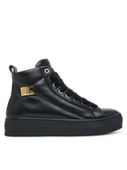 Buty dla chłopców - Elisabetta Franchi Botki High Top Lace Up F4-A9E-0362-1251930 D Czarny - miniaturka - grafika 1