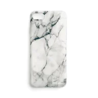 Etui i futerały do telefonów - Marble żelowe etui pokrowiec marmur Samsung Galaxy S22 Ultra biały WOZINSKY - miniaturka - grafika 1