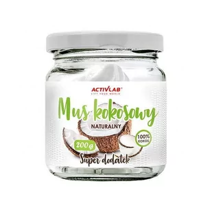 ACTIVLAB ACTIVLAB Mus Kokosowy 200g - Zdrowa żywność - miniaturka - grafika 1