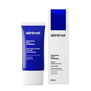 Skinimal, Intensywny Krem Nawilżający Kwas Hialuronowy Mocznik, 50ml - Kremy do twarzy - miniaturka - grafika 1