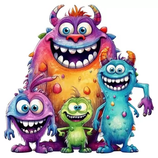 Naprasowanka Monster potwór śmieszny zabawny 9 - Pasmanteria - miniaturka - grafika 1