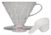 Zaparzacze i kawiarki - Hario Plastikowy Drip V60-02 - CLEAR - miniaturka - grafika 1