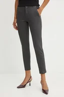 Spodnie damskie - Silvian Heach spodnie FOGOL damskie kolor szary dopasowane high waist GPA24146PA - miniaturka - grafika 1
