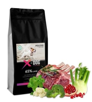 X-DOG MEGA FOOD AD M/L BRYTYJSKA JAGNIĘCINA 12KG