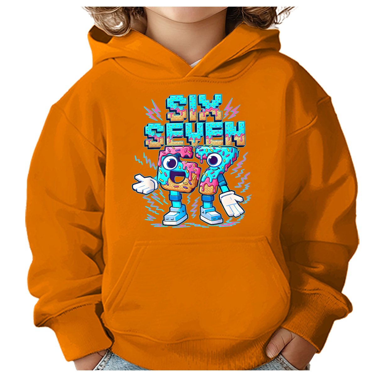 BLUZA DZIECIĘCA Z KAPTUREM 67 SIX SEVEN VIRAL 146-152 DLA DZIECKA PREZENT