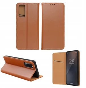 Kabura SMART PRO Book skórzana do IPHONE 17 Pro brązowy - Etui i futerały do telefonów - miniaturka - grafika 1