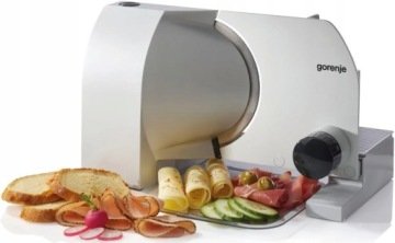 Krajalnica Gorenje R708A 100W Ząbkowane ostrze ze stali nierdzewnej Srebrna