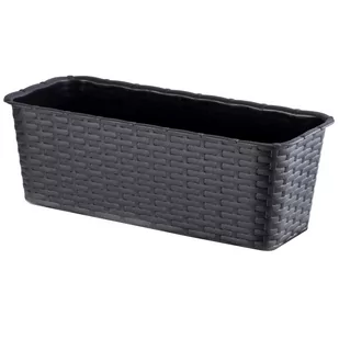 Doniczka balkonowa 40 cm, antracyt - Donice Doniczka balkonowa 40 cm, antracyt - Donice - miniaturka - grafika 1