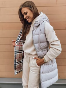 Kamizelka damska KERIS beżowa Dstreet TY2909-XXL - Kamizelki damskie - miniaturka - grafika 1