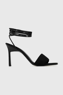 Sandały damskie - Calvin Klein sandały GEO STIL GLADI SANDAL 90HH kolor czarny HW0HW01467 - grafika 1