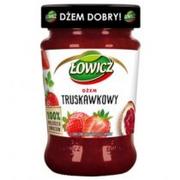 Syropy i koncentraty owocowe - Łowicz Dżem truskawkowy niskosłodzony 280 g - miniaturka - grafika 1