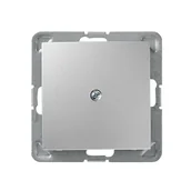 Gniazdka elektryczne - Ospel Impresja srebrny zaślepka Z-1Y/m/18 Z-1Y/m/18 - miniaturka - grafika 1