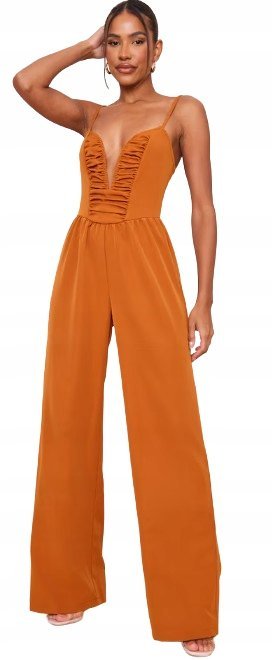 PRETTYLITTLETHING KOMBINEZON POMARAŃCZOWY 36 M6S