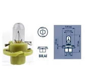 Żarówki samochodowe - Zarowka 12V BX8,4D 1,3W Green - miniaturka - grafika 1