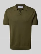 Koszulki męskie - Koszulka polo z dekoltem w serek model ‘TELLER’ - miniaturka - grafika 1