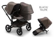 Wózki dziecięce - BUGABOO DONKEY 5 DUO MINERAL Black/ Taupe - miniaturka - grafika 1