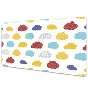 Podkładki na biurko - Ochronna mata na biurko Kolorowe chmury 90x45 cm - miniaturka - grafika 1