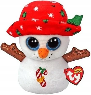 Maskotka Bałwanek Świąteczny Brrrnie Pupilki TY - 15cm - Maskotki i pluszaki - miniaturka - grafika 1