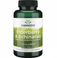 Suplementy diety - Czarny Bez, Agaricus, Echinacea (120 kaps.) - miniaturka - grafika 1