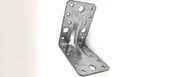 Zawiasy, okucia i inne akcesoria - Łącznik z przetłoczeniem ocynk 90 x 90 x 65 - miniaturka - grafika 1