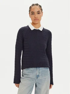 Gant Sweter 4804154 Granatowy Regular Fit - Swetry damskie - miniaturka - grafika 1