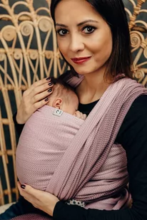 Chusta tkana LennyLamb - Mała Jodełka Ombre Róż-6 (4.6 m.) - Chusty do noszenia dzieci - miniaturka - grafika 1