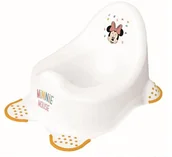 Nocniki - Nocnik dziecięcy antypoślizgowy Minnie Mouse biały żółty Keeeper - miniaturka - grafika 1