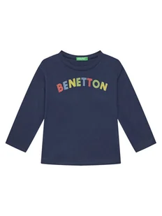 United Colors Of Benetton Bluzka 3I1XG10HS Granatowy Regular Fit - Bluzki damskie - miniaturka - grafika 1