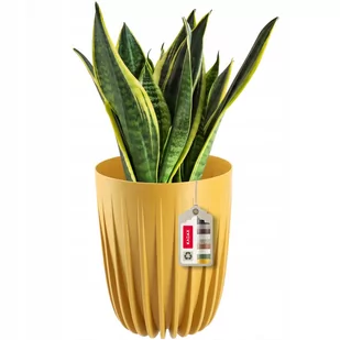 Doniczka Osłonka + Wkładka Musztardowa 30X36Cm - Donice Doniczka Osłonka + Wkładka Musztardowa 30X36Cm - Donice - miniaturka - grafika 1