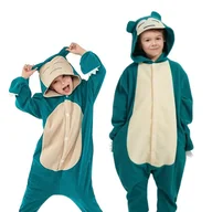 Stroje karnawałowe - Piżama Onesie Kigurumi Kostium Przebranie Pokemon Snorlax Dzieci 95 - 105cm - miniaturka - grafika 1