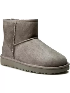 Śniegowce damskie - Ugg Buty W Classic Mini II 1016222 Szary - grafika 1