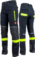 Odzież robocza - Elastyczne spodnie robocze męskie SOFTSHELL odblaskowe wzmocnione URGENT 48 - miniaturka - grafika 1