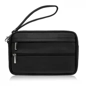 Nerki - SASZETKA MĘSKA SKÓRZANA DO RĘKI CZARNA SKÓRA NATURALNA ABRUZZO ABR-15 - miniaturka - grafika 1