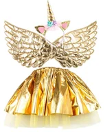Stroje karnawałowe - Strój Złoty PEGAZ jednorożec z opaską - miniaturka - grafika 1