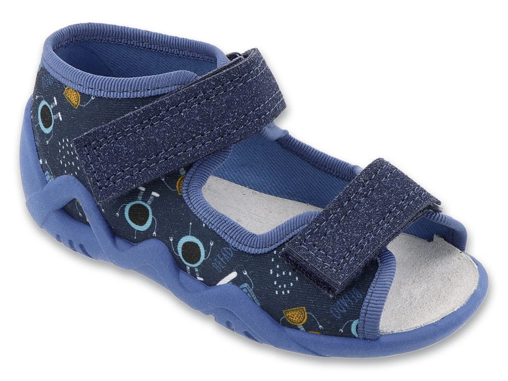 Kapcie dziecięce Befado 350P059 chłopięce sandałki na rzepy wygodne-26