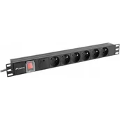 Listwy zasilające - Listwa zasil.rack Pdu 1U 16A 2m 6 gn. PDU-06E-0200 - miniaturka - grafika 1