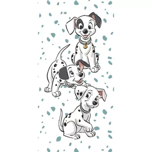 Biały bawełniany ręcznik dziecięcy 70x140 cm 101 Dalmatins – Jerry Fabrics - Ręczniki - miniaturka - grafika 1