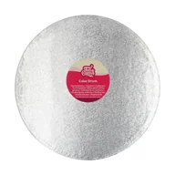 Dodatki do ciast w proszku - Okrągły podkład pod tort SREBRNY gruby FunCakes ø 33 cm - miniaturka - grafika 1