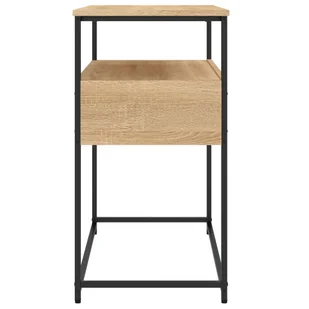 Stolik konsolowy, dąb sonoma, 75x40x75 cm Lumarko! - Konsole i sekretarzyki - miniaturka - grafika 8