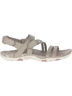 Merrell Skórzane sandały "Sandspur Rose Convert" w kolorze beżowym - Sandały damskie - miniaturka - grafika 1