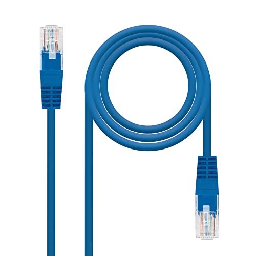 Kabel sieciowy Cat.5e UTP Kaliber AWG24, niebieski, długość 3,0 m, idealny do lokalnych konfiguracji sieciowych i domowych lub biurowych połączeń internetowych.