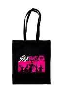 Torby i wózki na zakupy - Torba bawełniana na zakupy K-Pop Demon Hunters Saja Boys na ramię A4 z nadrukiem Na prezent - miniaturka - grafika 1