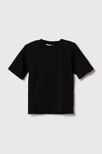 adidas t-shirt dziecięcy kolor czarny gładki - Koszulki dla chłopców - miniaturka - grafika 1