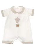 Kombinezony dla dzieci - Ninnaoh - Pagliaccetto Bia/beige C.mongolfiera E25P234 - miniaturka - grafika 1
